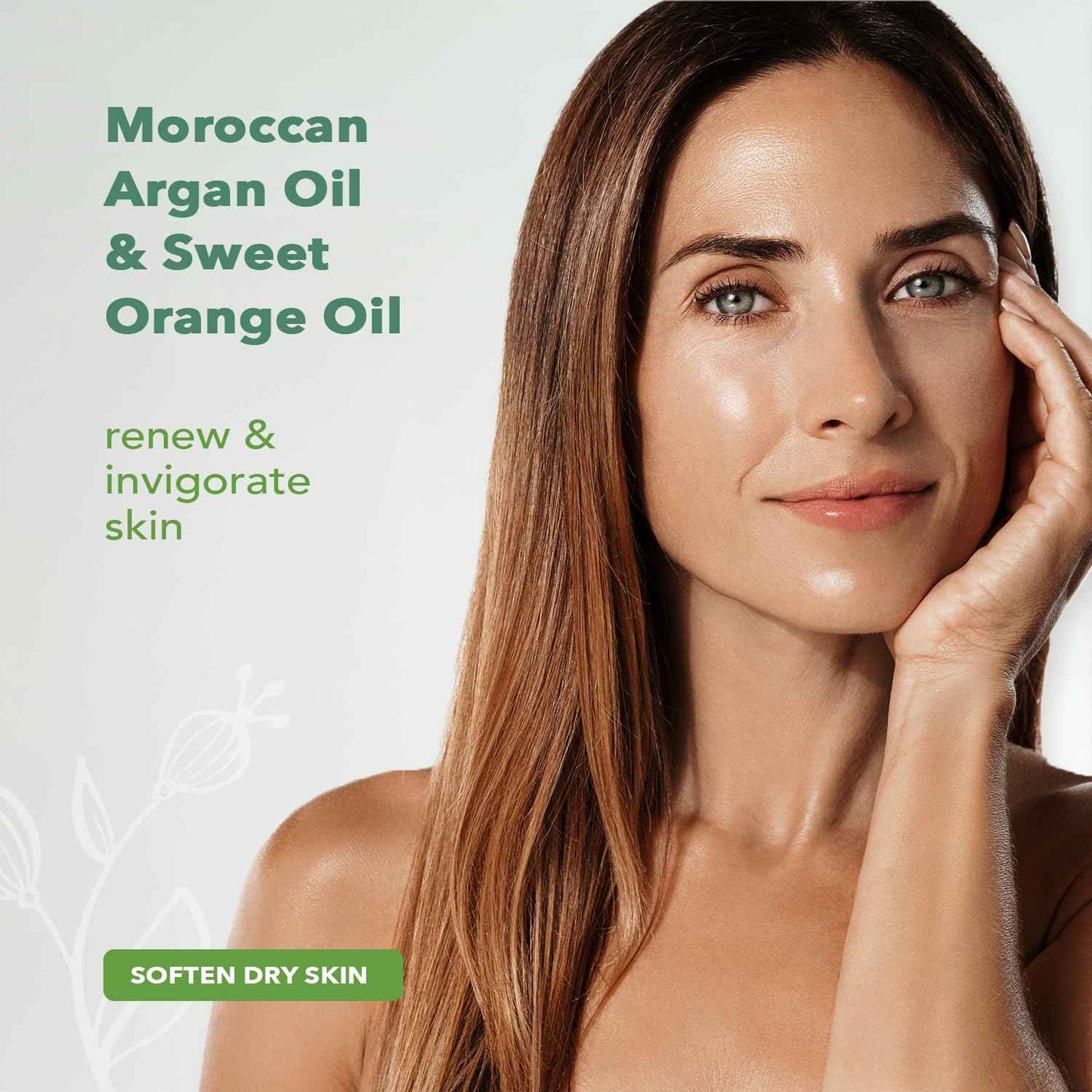 Nourish Organic Beauty Balm, Argan & Sweet Orange – Face, Lip, Hand & Body Moisturizer with Organic Coconut Oil, Shea, Cocoa Butter, 1.75 Oz + Washable Cotton Round