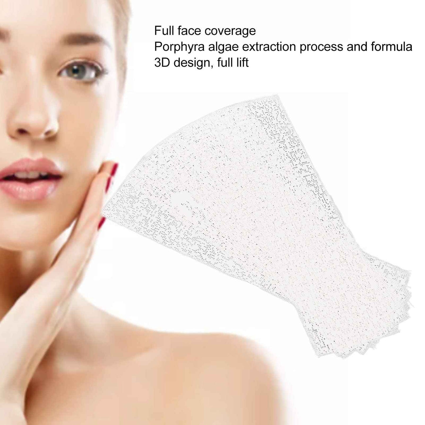 ZJchao 50 Sheet Mummy Face Mask, Anti Wrinkle Lifting Bandages Masks V Face Moisturizing Full Coverage for Skin Care Reduce Fine Lines