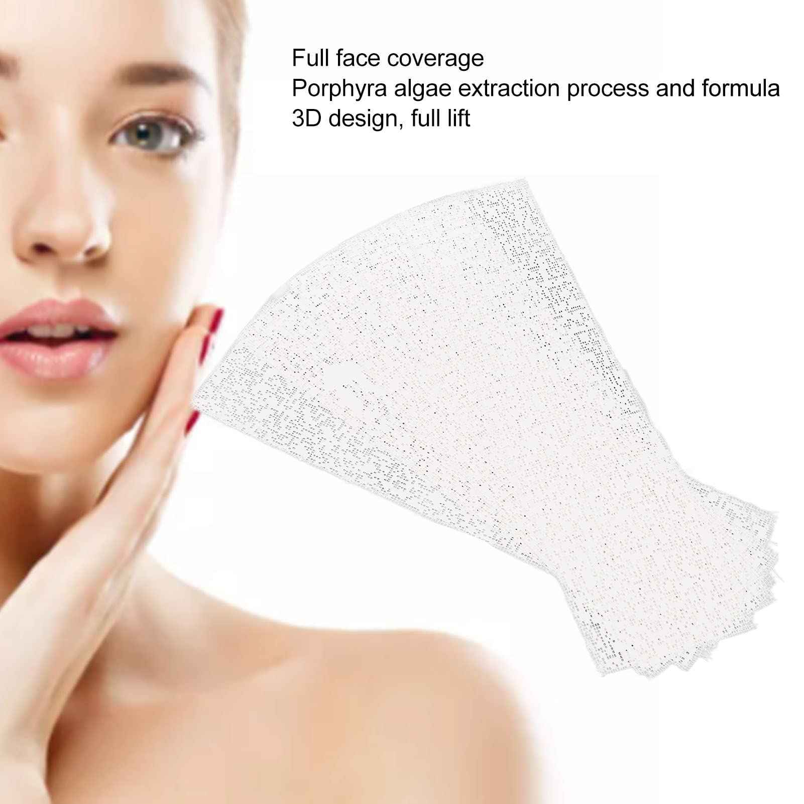 ZJchao 50 Sheet Mummy Face Mask, Anti Wrinkle Lifting Bandages Masks V Face Moisturizing Full Coverage for Skin Care Reduce Fine Lines