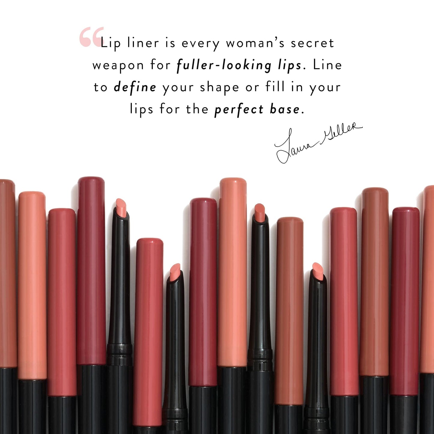 LAURA GELLER NEW YORK Love Your Lips Duo: Jelly Balm Moisturizing Tinted Lip Balm, Figger Than Life + Modern Classic Long-Lasting Lip Liner, Radiant Rose