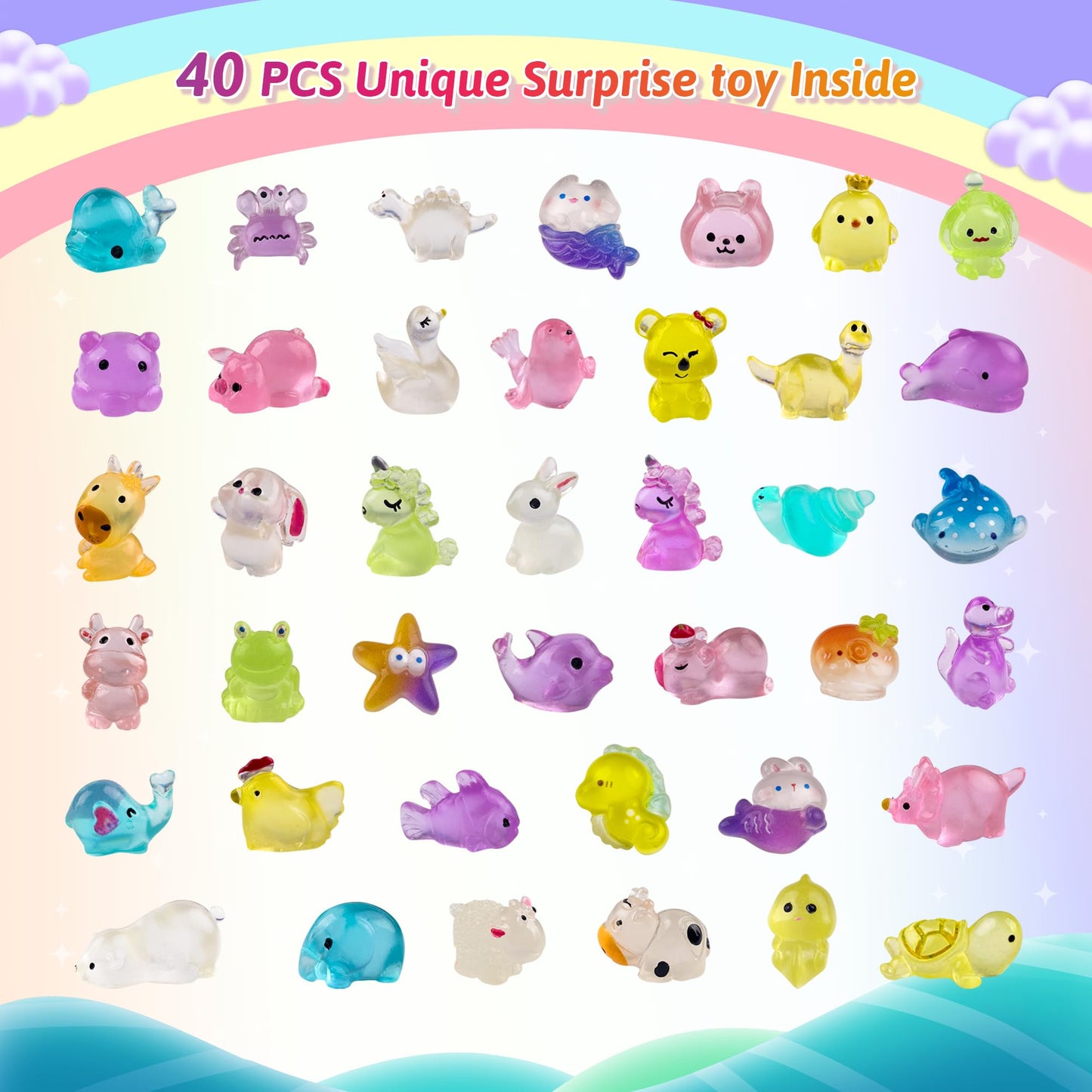 Bath Bombs for Kids with Toys Inside - 40 Pack Surprise Organic Natural Bath Bombs (Dino/Unicorn/Marine) for Boys & Girls, Perfect Christmas or Birthday Gift Set, Fun Toddler Toys for Children's Gifts