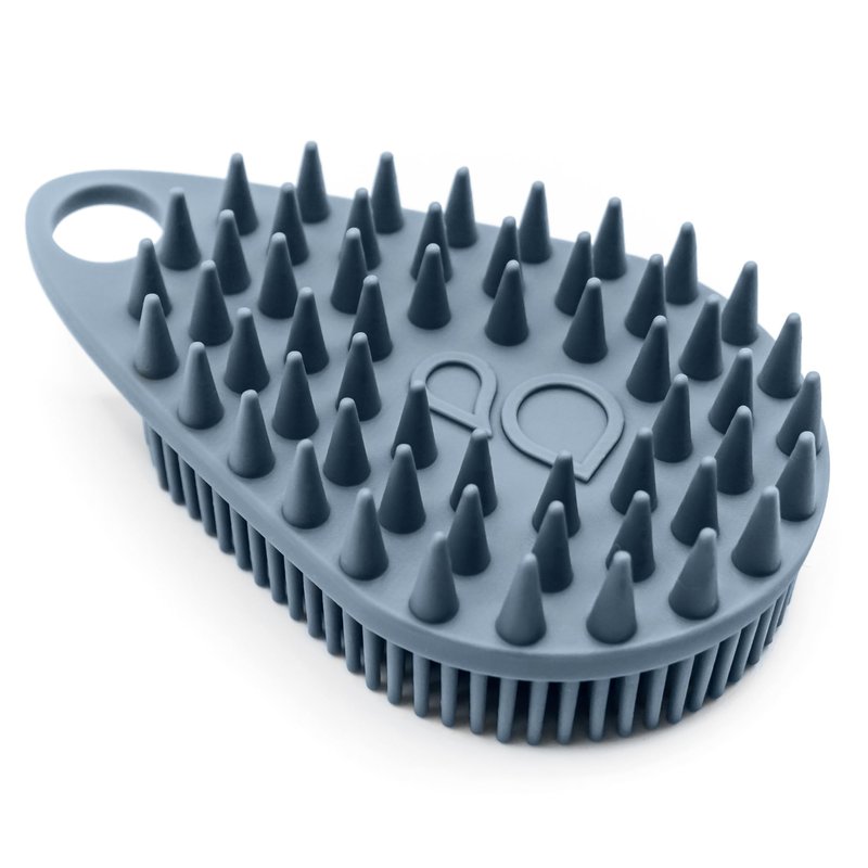 Scrub-dub™ - Premium Antimicrobial Scalp and Body Scrubber | Face Exfoliator and Scalp Scrubber for Dandruff | Loofah and Exfoliating Washcloth Replacement | Made in The USA | Glacier Blue