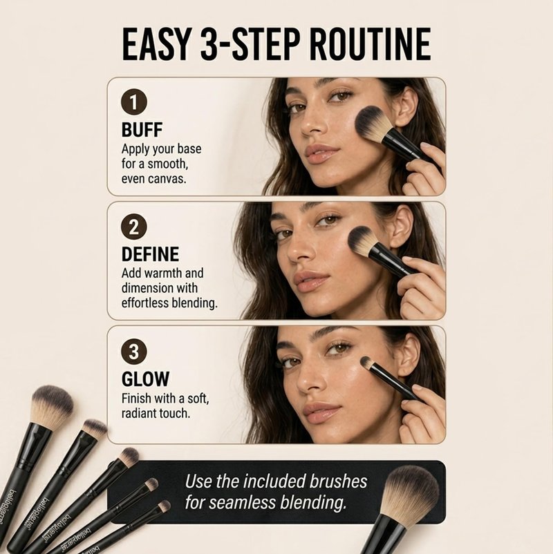 bellapierre Get Started Kit | Includes 2 Mineral Foundations, 1 Blush, & 1 Bronzer | Mineral Makeup Essentials | Non-Toxic and Paraben Free | Oil and Cruelty Free | Long Lasting Formulas – Fair