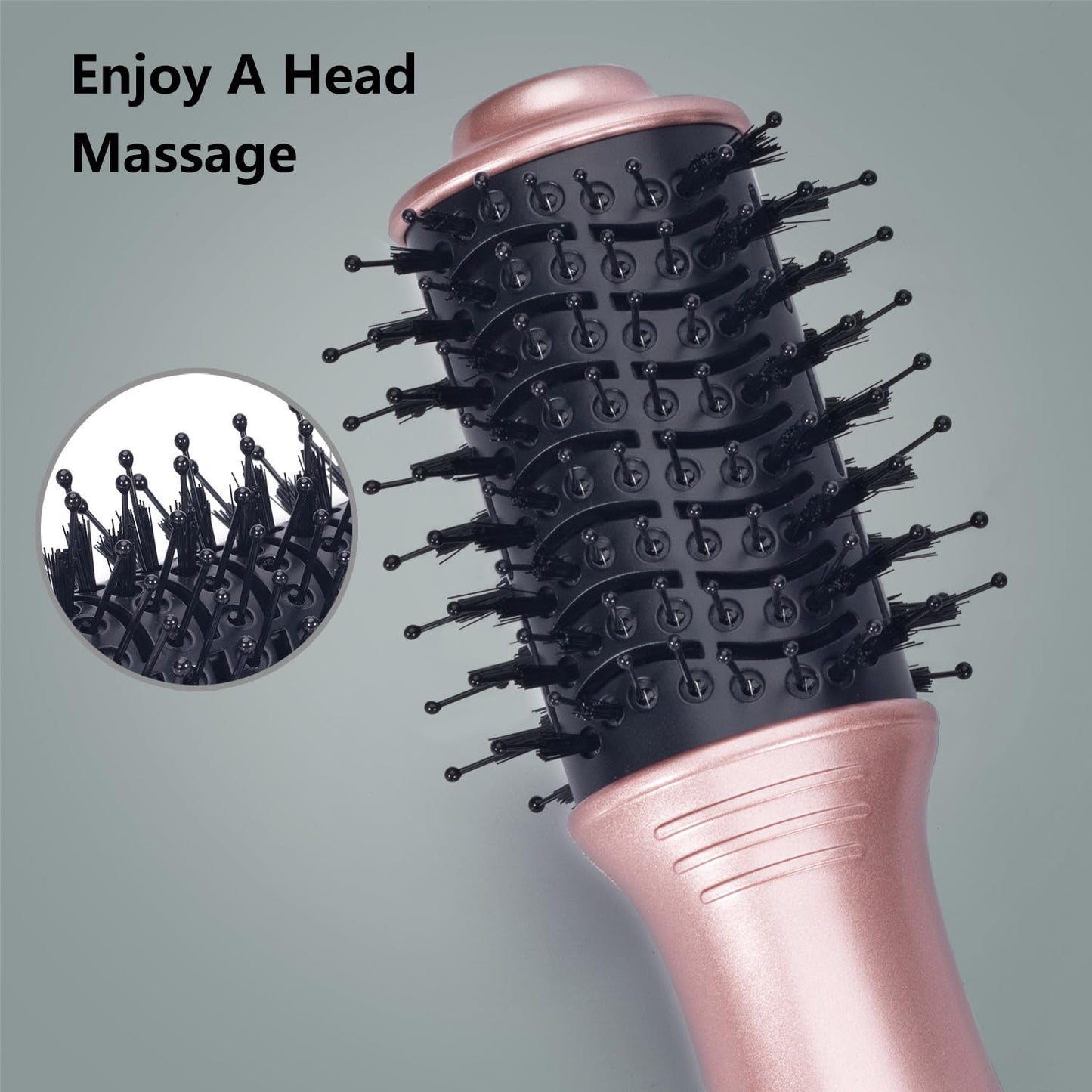 DAN Technology one Step HairDryer and volumizer,Small Hairbrush drye,2 inch Lightweight Electric Brush Hair, Small Brush Hair dryers for Women…