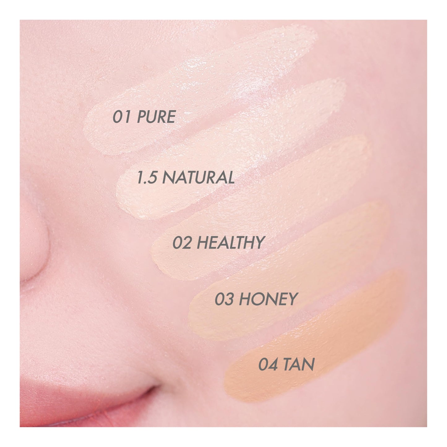 AMUSE SEOUL Dew Power Vegan Cushion Foundation Refill (02 HEALTHY REFILL) - Semi Glow, Full Coverage, Dewy Finish, Long Lasting, Lightweight, Smooth Radiant Skin, Vegan, Korean Beauty Makeup