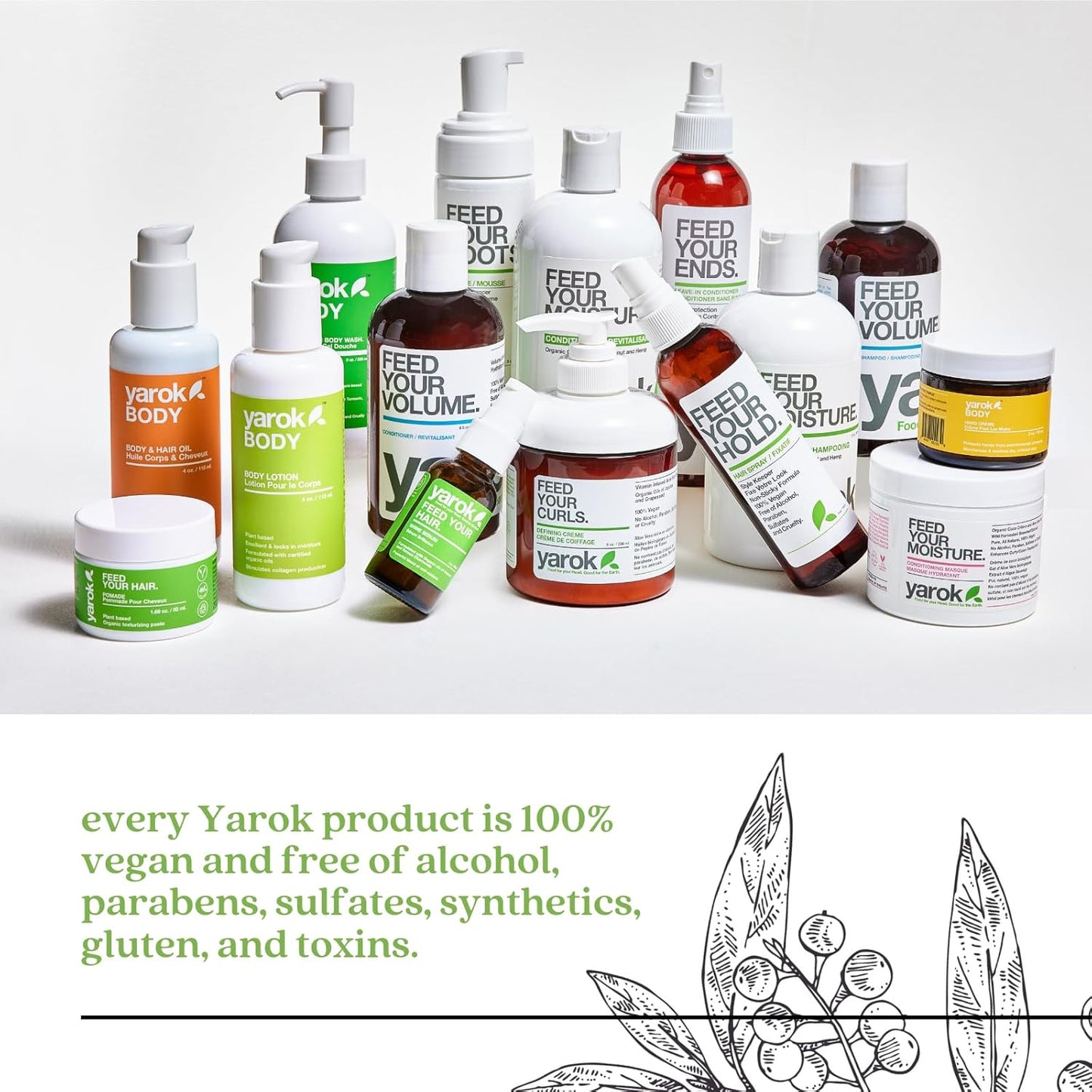 Yarok Feed Your Hold - Volumizing Hair Spray for Fine Hair | Organic, Alcohol-Free, Vegan (4oz)