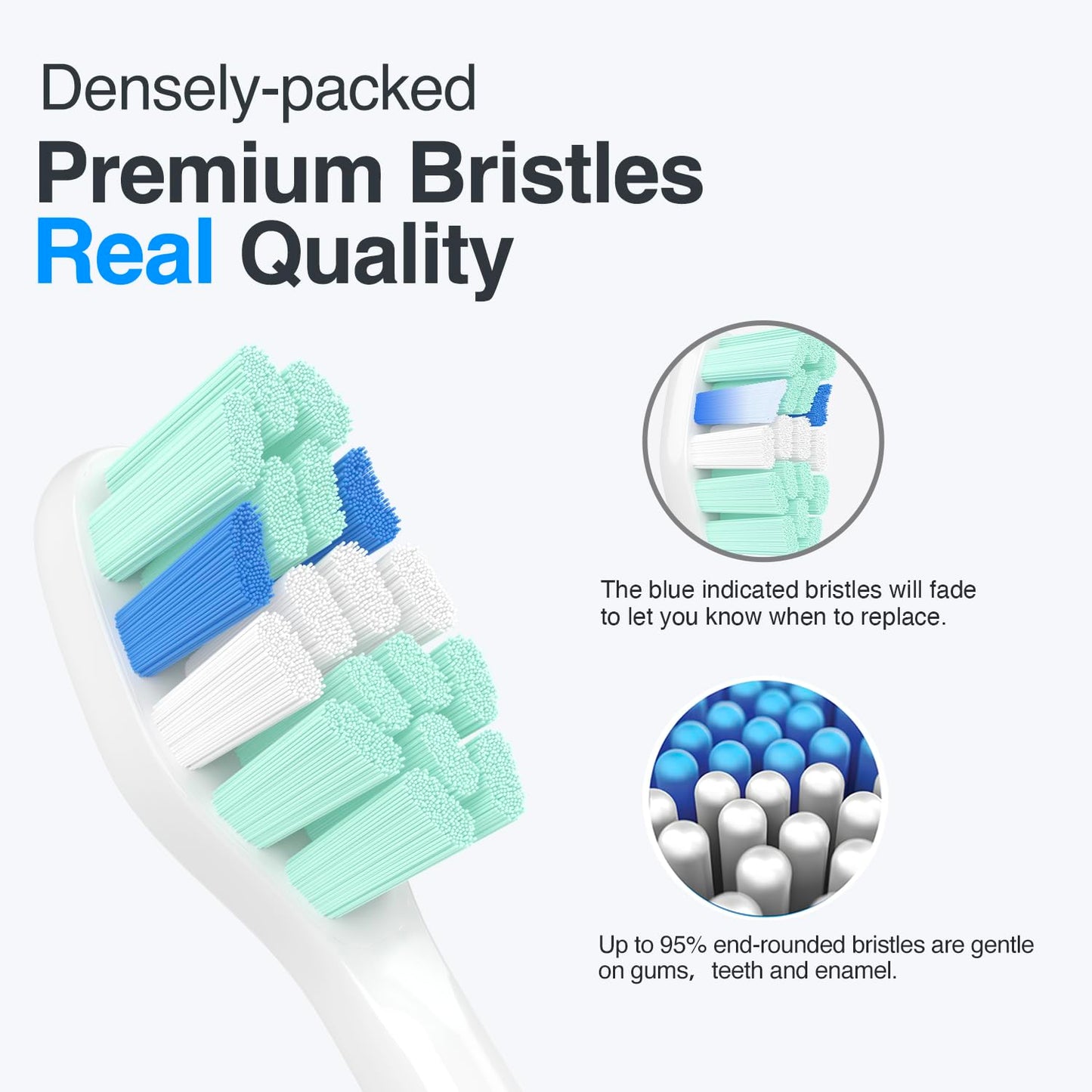 Replacement Toothbrush Heads for Philips Sonicare Replacement Heads,Electric Replacement Brush Head Compatible with Phillips Sonicare Electric Toothbrush,for Philips Sonic Care Brush,10 Pack