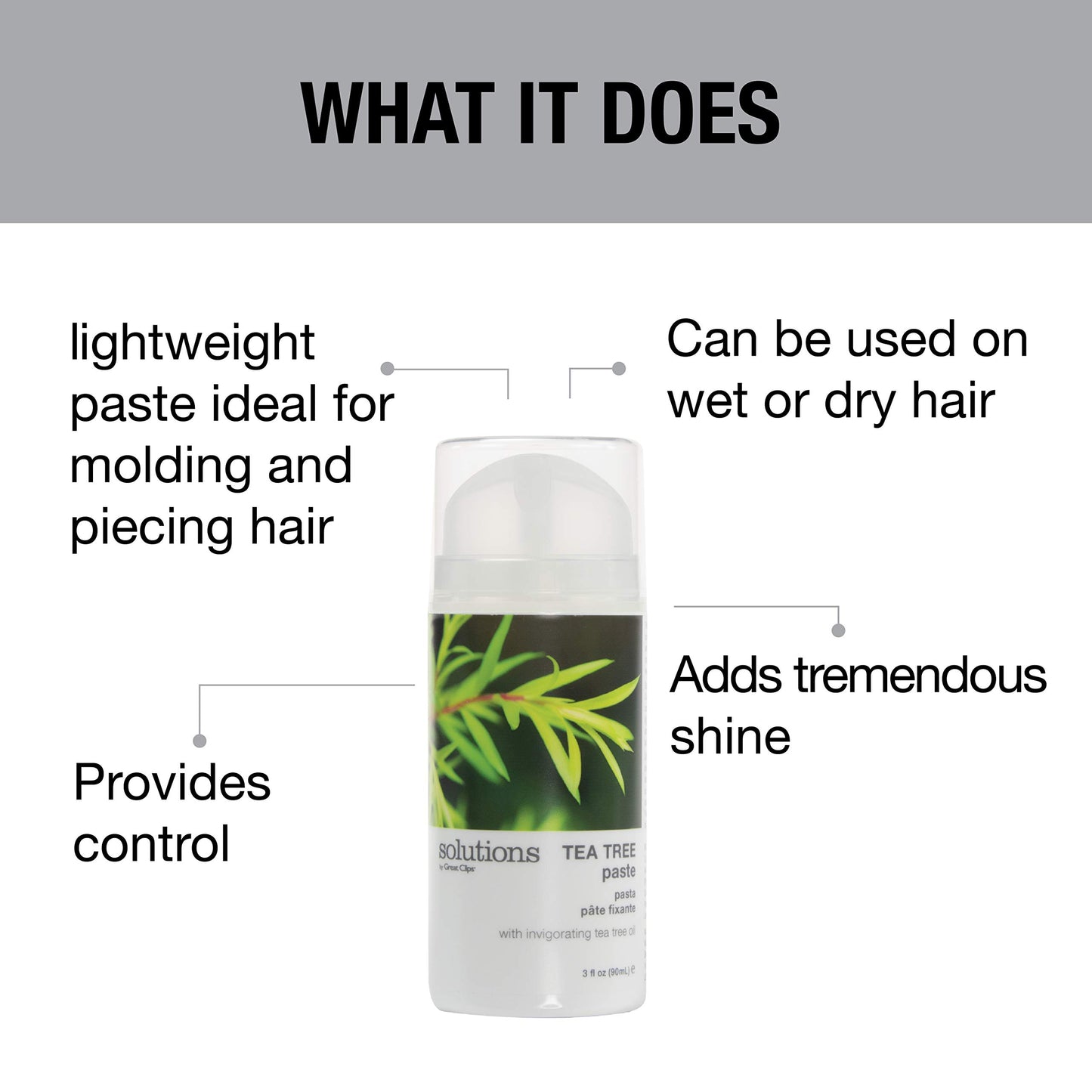 GREAT CLIPS Solutions Tea Tree Paste 3.4oz