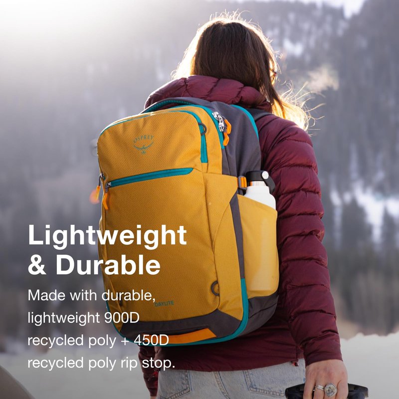 Osprey Daylite 35L Travel Pack – Lightweight and Versatile Carry-On Backpack for Weekend Travel, Hiking, or Daily Commute – Durable, Streamlined Design with Ample Storage, Blue Spikemoss/Alkaline