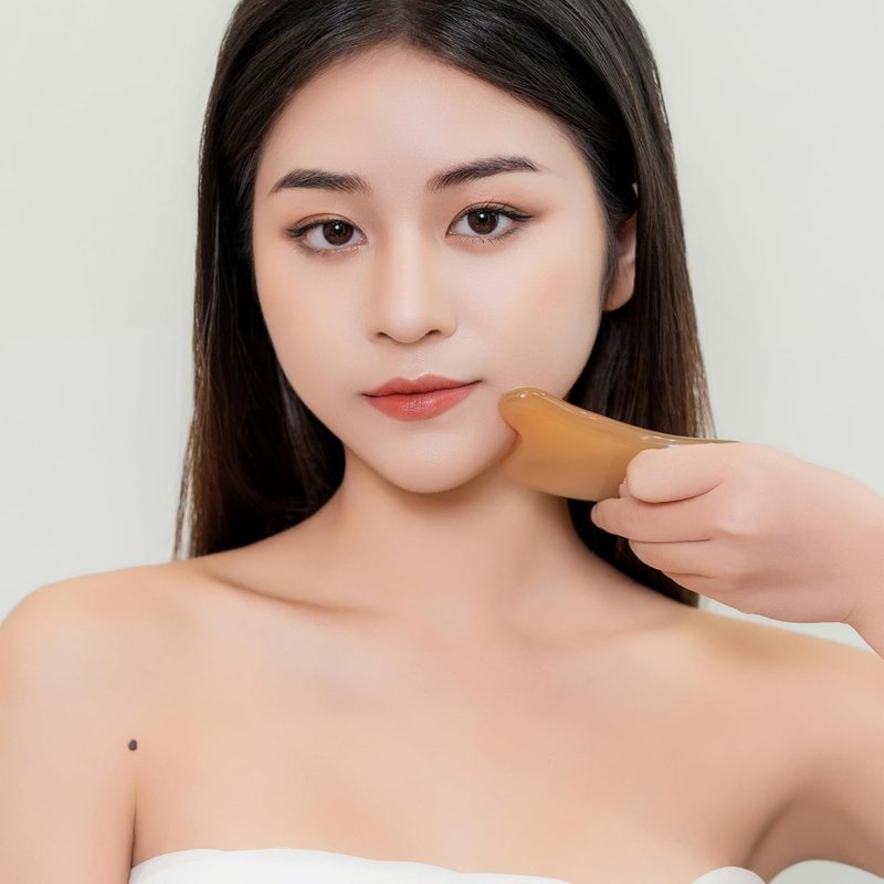 Gua Sha Facial Tool - Effective Face Massager for Puffiness & Anti-Aging | Rejuvenate Skin