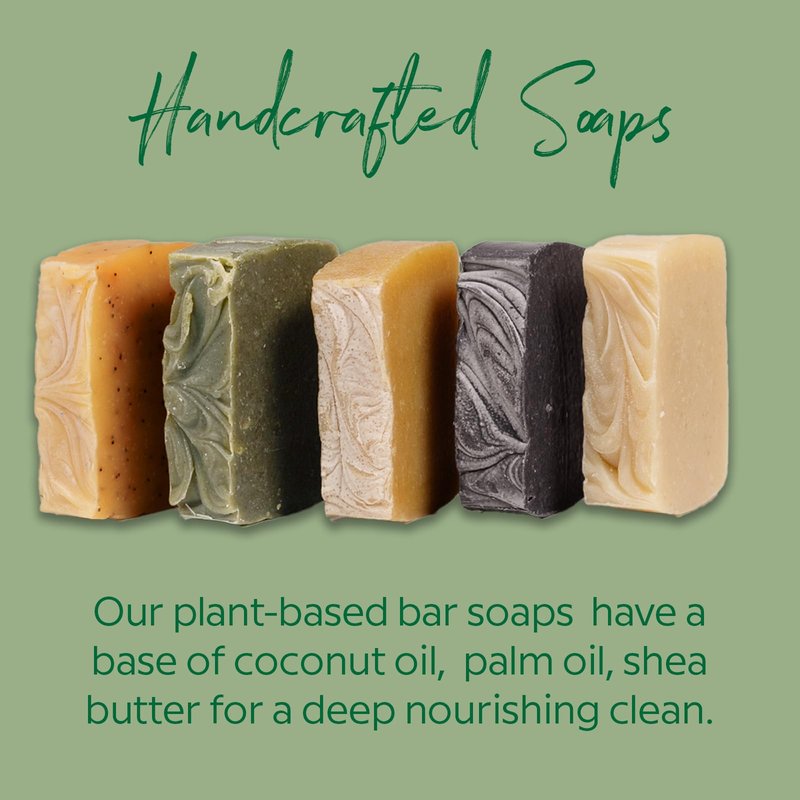 Herb’N Eden - Lemongrass & Patchouli Bar Soap - Moisturizing Face & Body Soap - For Acne, Eczema, Dry & Cracked Skin - Natural Plant-Based Ingredients & Essential Oils - Handmade in USA - 3 Pack