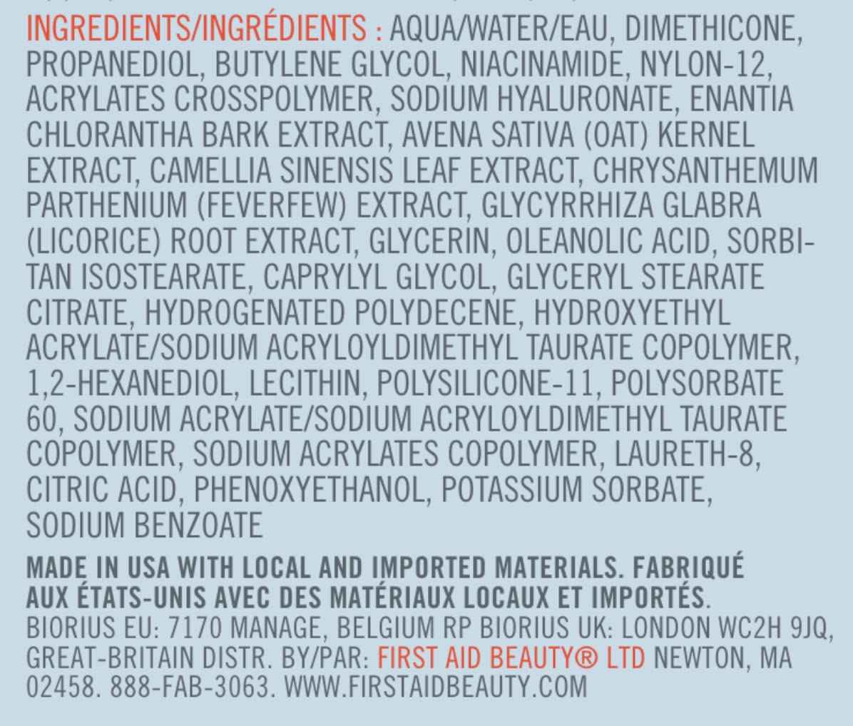 First Aid Beauty - Ultra Repair Oil-Control Moisturizer, Weightless Hydrating Mattifying Cream, Helps Minimize Pores for All Day Shine-Free Skin, Alcohol & Oil Free, Safe for Sensitive Skin, 1.7 oz