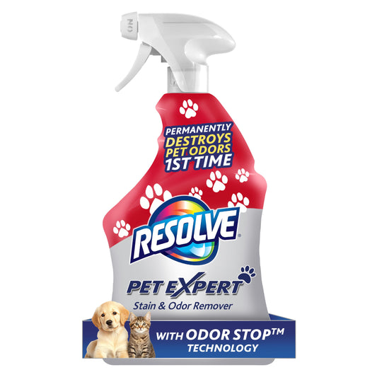 Resolve Pet Expert Stain and Odor Remover, Carpet Cleaner, Pet Stain and Odor Remover, Carpet & Upholstery Cleaner - Removes Stains and Odors, 22 oz (pack of 1)