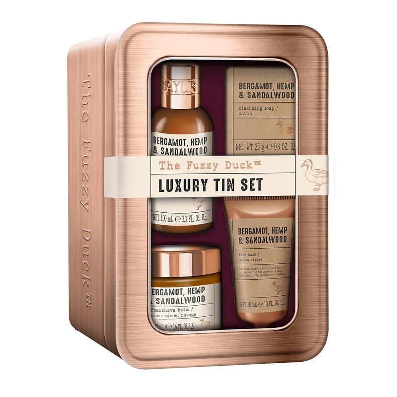 Baylis & Harding Men's Luxury Grooming Gift Set - Bergamot, Hemp & Sandalwood | Vegan-Friendly