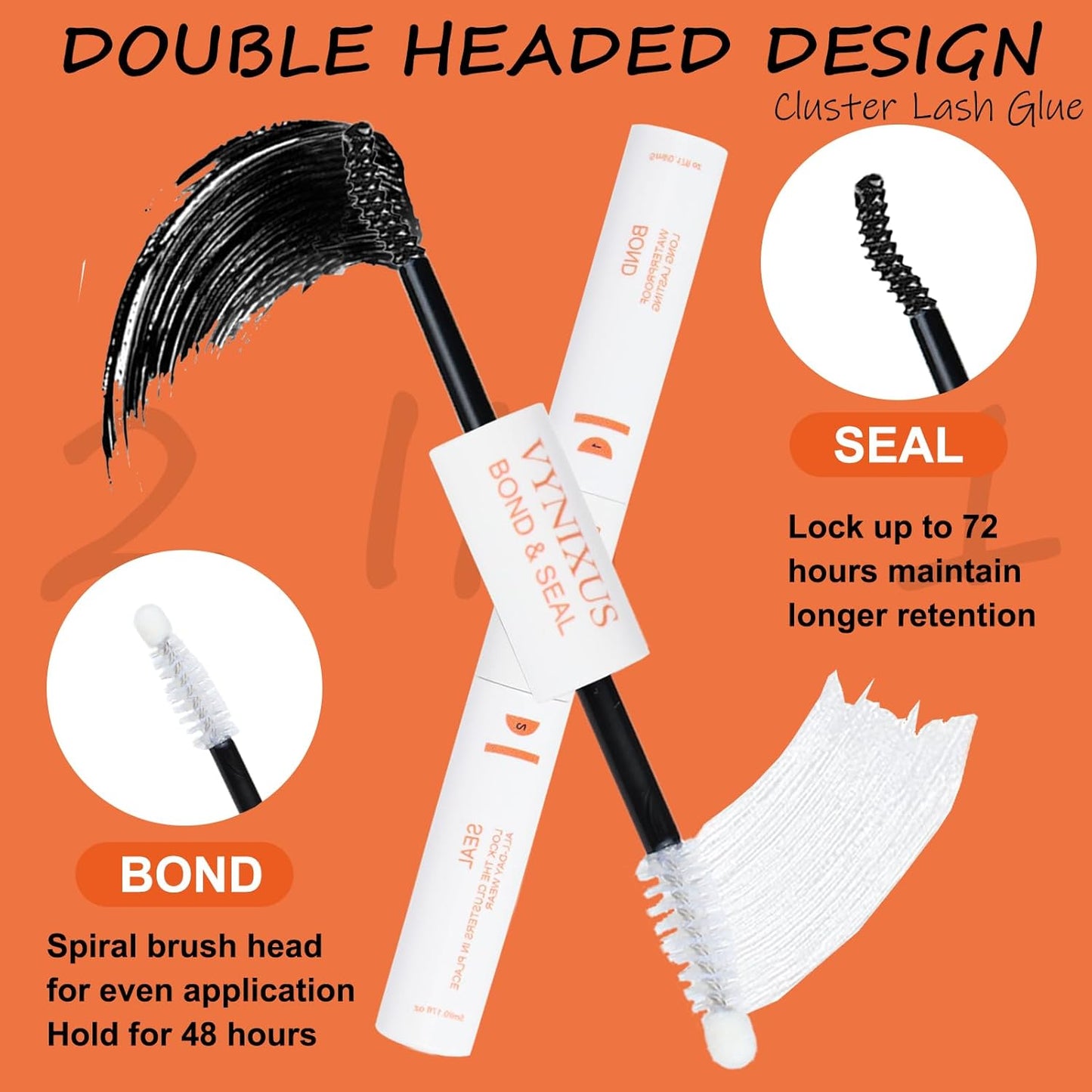 Lash Bond and Seal Waterproof 3-in-1 Eyelash Extension Remover | 15ml Black Lash Glue Kit