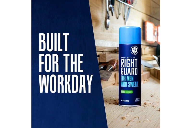Right Guard Antiperspirant Spray, Sport Fresh 6 oz For Men Who Sweat (Pack of 2)