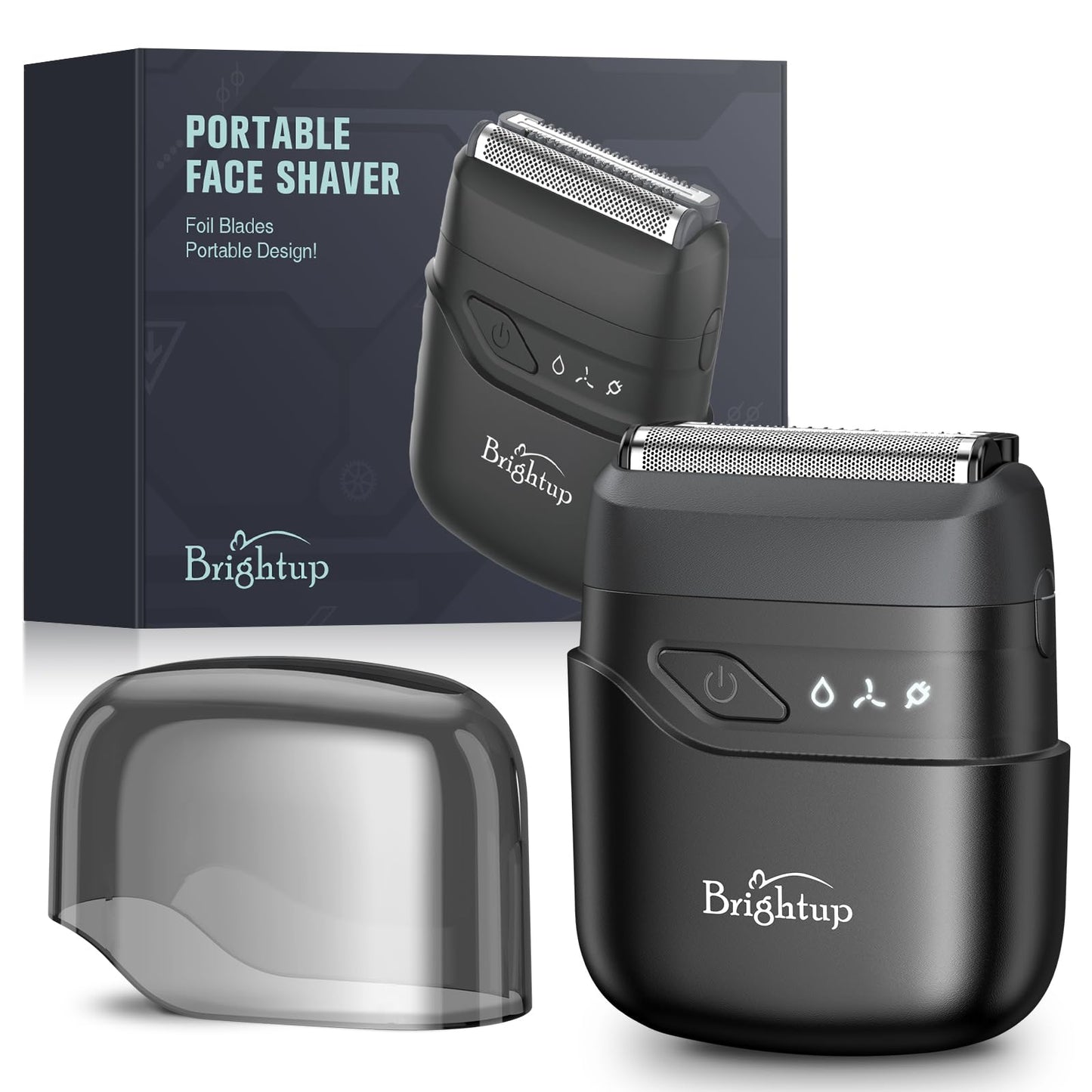 Brightup Electric Foil Shavers for Men Face, Mini Razor