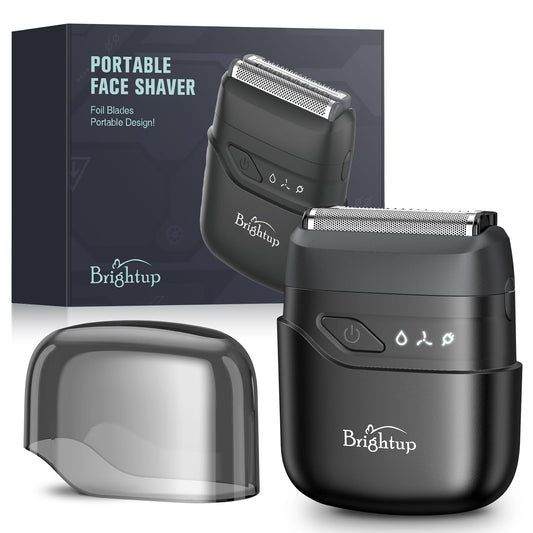 Brightup Electric Foil Shavers for Men Face, Mini Razor