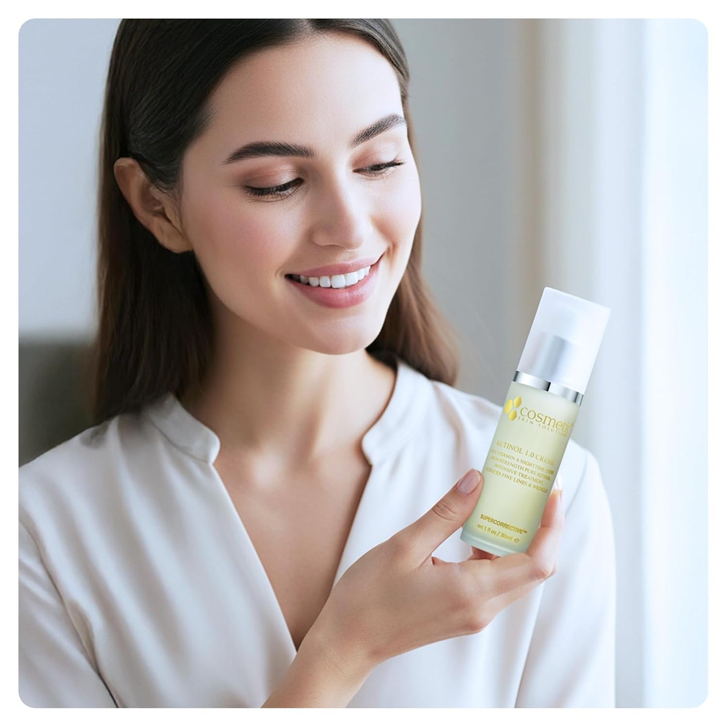 Retinol 1.0 Crème - Anti-Aging Moisturizer for Face & Neck | Hydrating Night Cream with Vitamin A, E, B5, Hyaluronic Acid & Ceramides - 1 fl oz