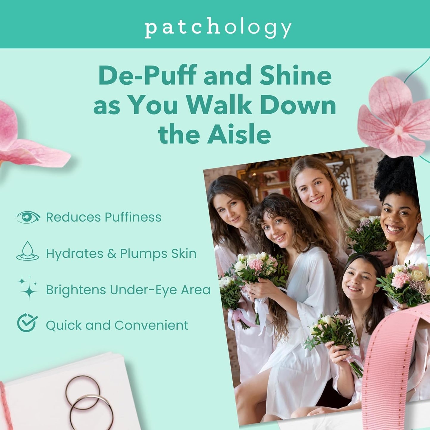 Patchology Under Eye Gel Patches - Soothing Natural Eye Masks for Puffy Eyes & Dark Circles | 5 Pairs