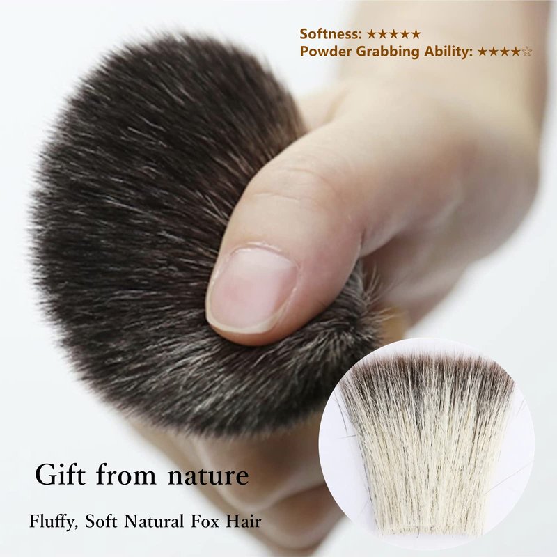 Kcnoss Contour Brush for Makeup Face Powder Brushes–Contour & Define–Perfect for Contour Powder，Blush, Bronzer, Highlighter–Even and Natural Application, Made with Natural Animal Hair Fox Bristles,