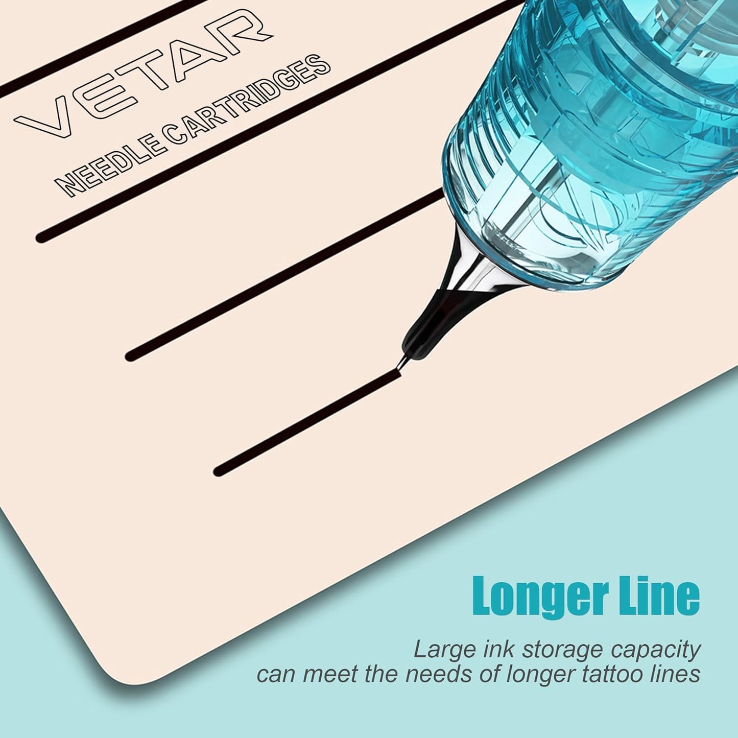 Tattoo Cartridge Needles - 20 Pcs #10 Bugpin 23 Curved Magnum | 0.30mm Diameter, Long Taper 5mm