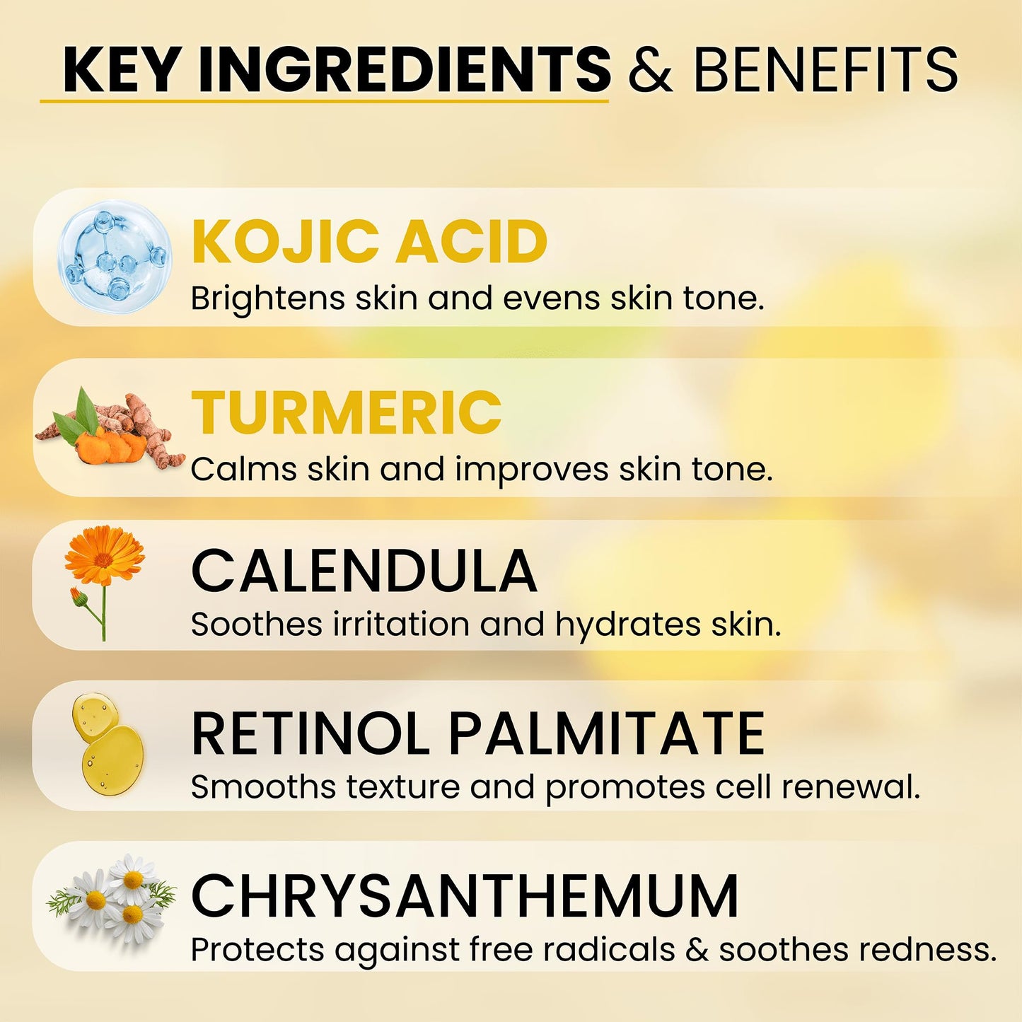 Turmeric Kojic Acid Cleansing Pads For Face Exfoliating And Dark Spots, 80pcs, Brightening, Balance and Moisturize Skin, with Vitamin B, Retinol, Prickly Pear, Olive Oil, Gentle For All Skin Types