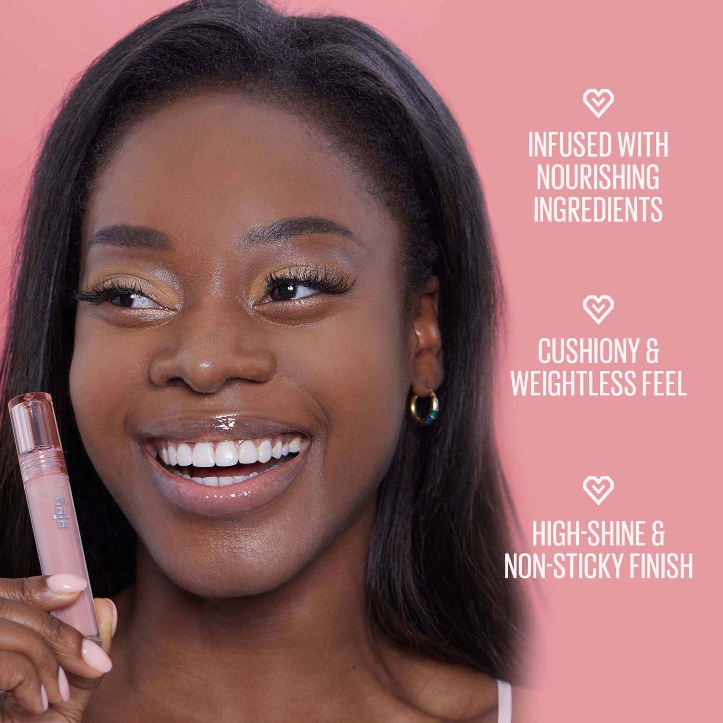 Kaja Lip Balm - Gloss Shot 03 Honey Drizzle | High Shine, Non-Sticky, with Jojoba Oil, Sheer, Hydrating, Juicy, Plumper Looking, Non-irritating, Shea Butter, Nourishing Treatment, 0.14 FL Oz