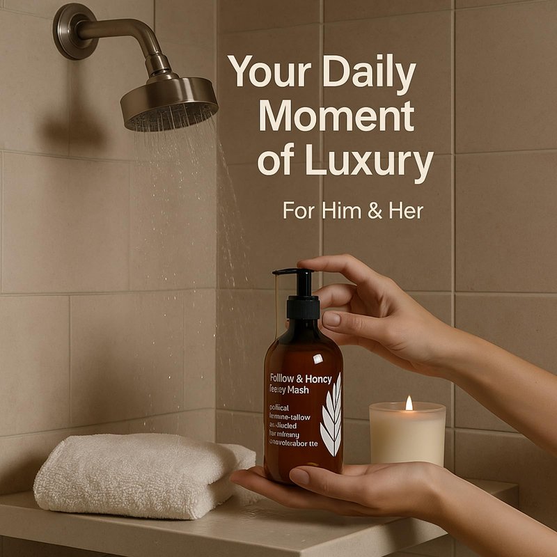 MZXDXZE Tallow and Honey Body Wash, Tallow Infused Body Wash, with Organic Honey, with Tallow Vitamin E & Aloe, Grass-Fed Tallow - Soothes Dry, for Men & Women - 10 Oz (1)