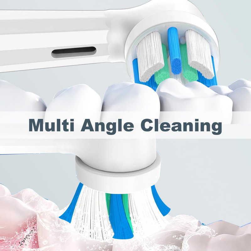 Brush Heads Compatible with Oral B IO 2/3/4/5/6/7/8/9/10/Deep Clean Series Electric Toothbrush, IO Toothbrush Heads (10 Black/White)