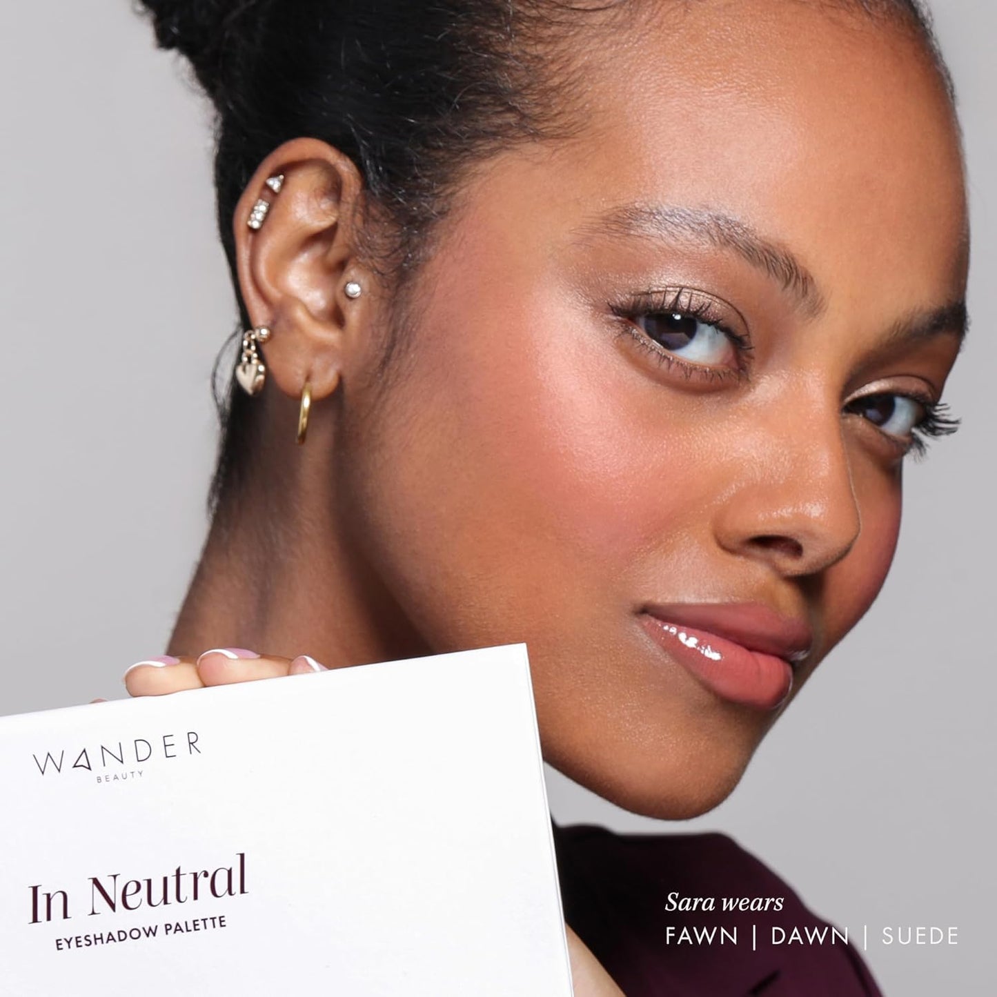 Wander Beauty Neutral Eyeshadow Palette - 10 Versatile Shades for Everyday Makeup | Matte & Shimmer Finish, Travel-Friendly