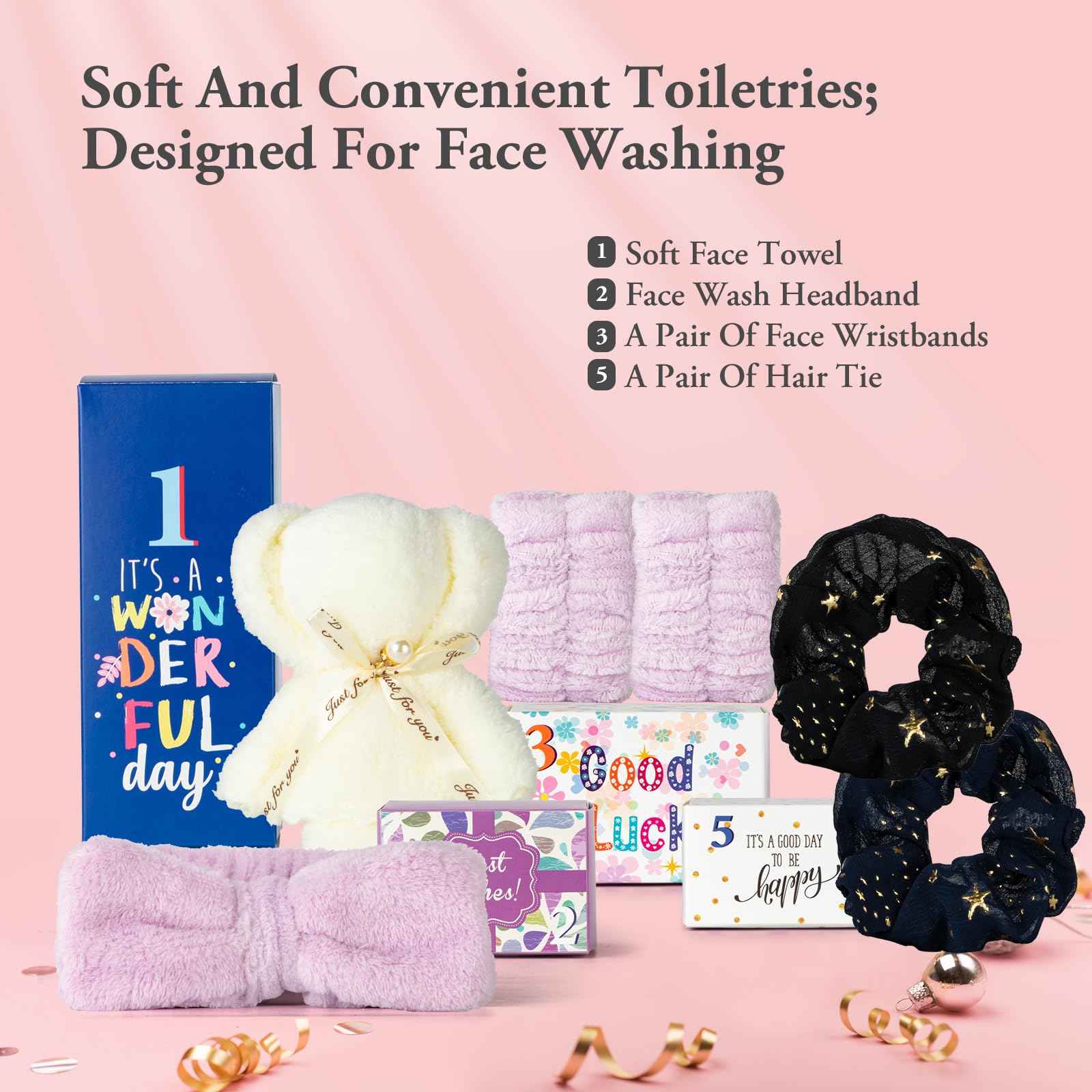 Luxury Spa Gifts for Her - 15pcs Birthday Surprise Box with Hand Cream, DIY Nails Set & Skin Care Gift Sets for Women, Moms & Daughters