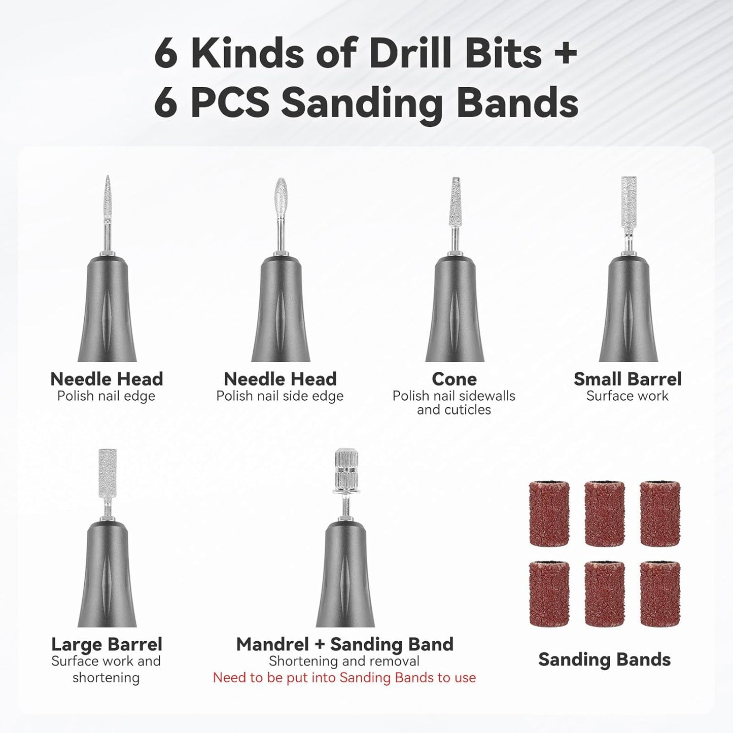 Acrylic Nail Tools Set - Professional Mobile Drill Kit for Nail Art & DIY Manicure | High-Quality Brushes, Files & Accessories