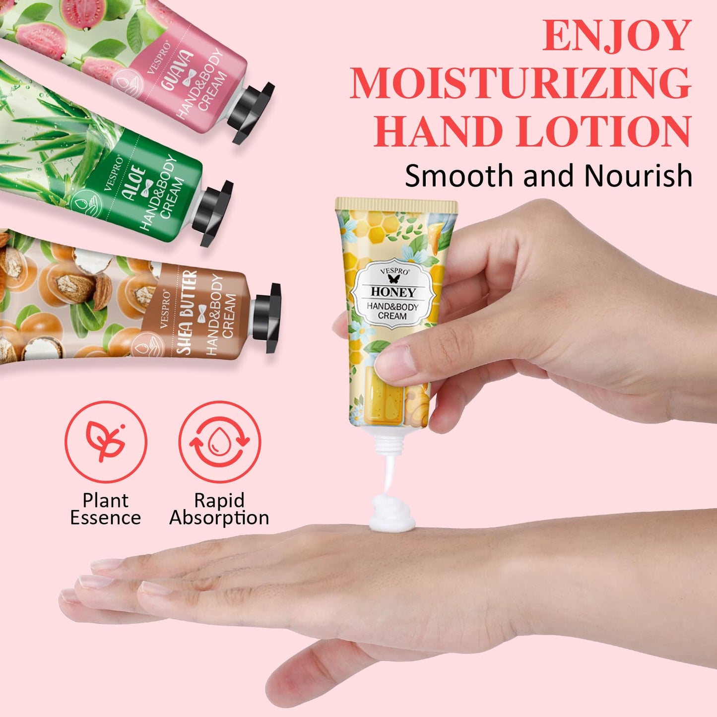VESPRO 140 Pack Hand Cream Gifts Set, Bulk Gifts for Women, Hand Lotion Travel Size for Dry Cracked Hands, Mini Hand Cream for Teacher Appreciation Gifts, Thank You Gifts and Bridesmaid Gifts