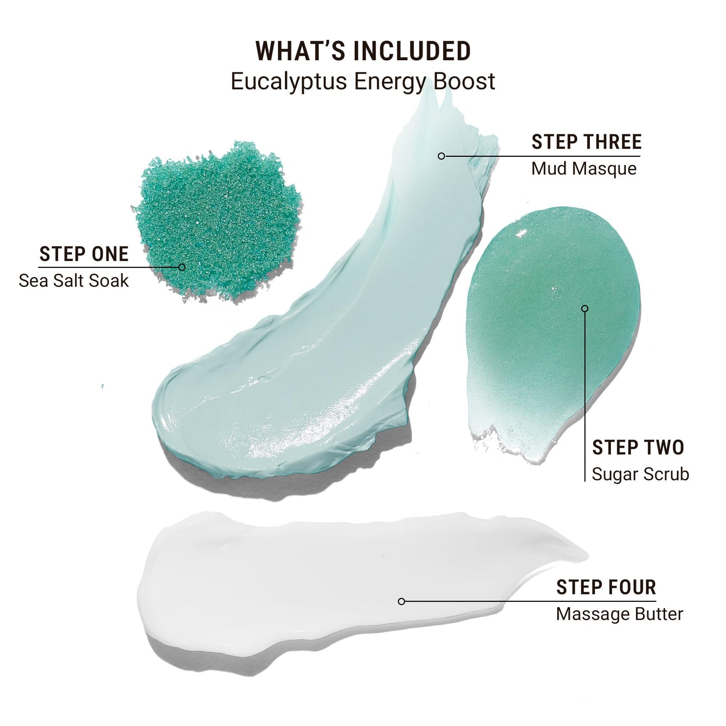 VOESH Pedi in a Box 4 Step Fresh Trio - 3 Pack of Ocean Refresh, Eucalyptus Energy Boost, & Cucumber Fresh Pedicure Set, DIY Pedi, Foot Spa