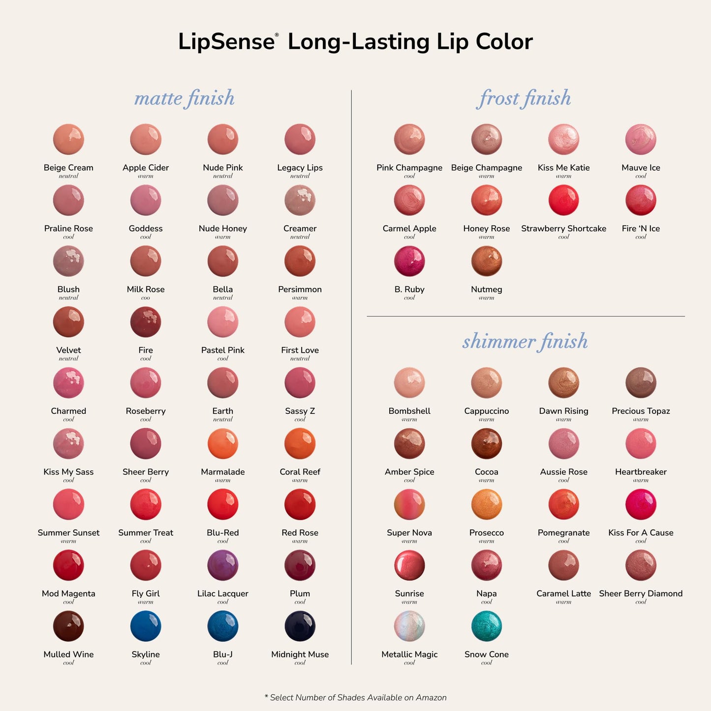 SeneGence LipSense Long-Lasting Liquid Lipstick – 18-Hour Wear, Waterproof, Transfer-Proof, Paraben-Free, Vegan, Cruelty-Free Lip Color in Multiple Shades