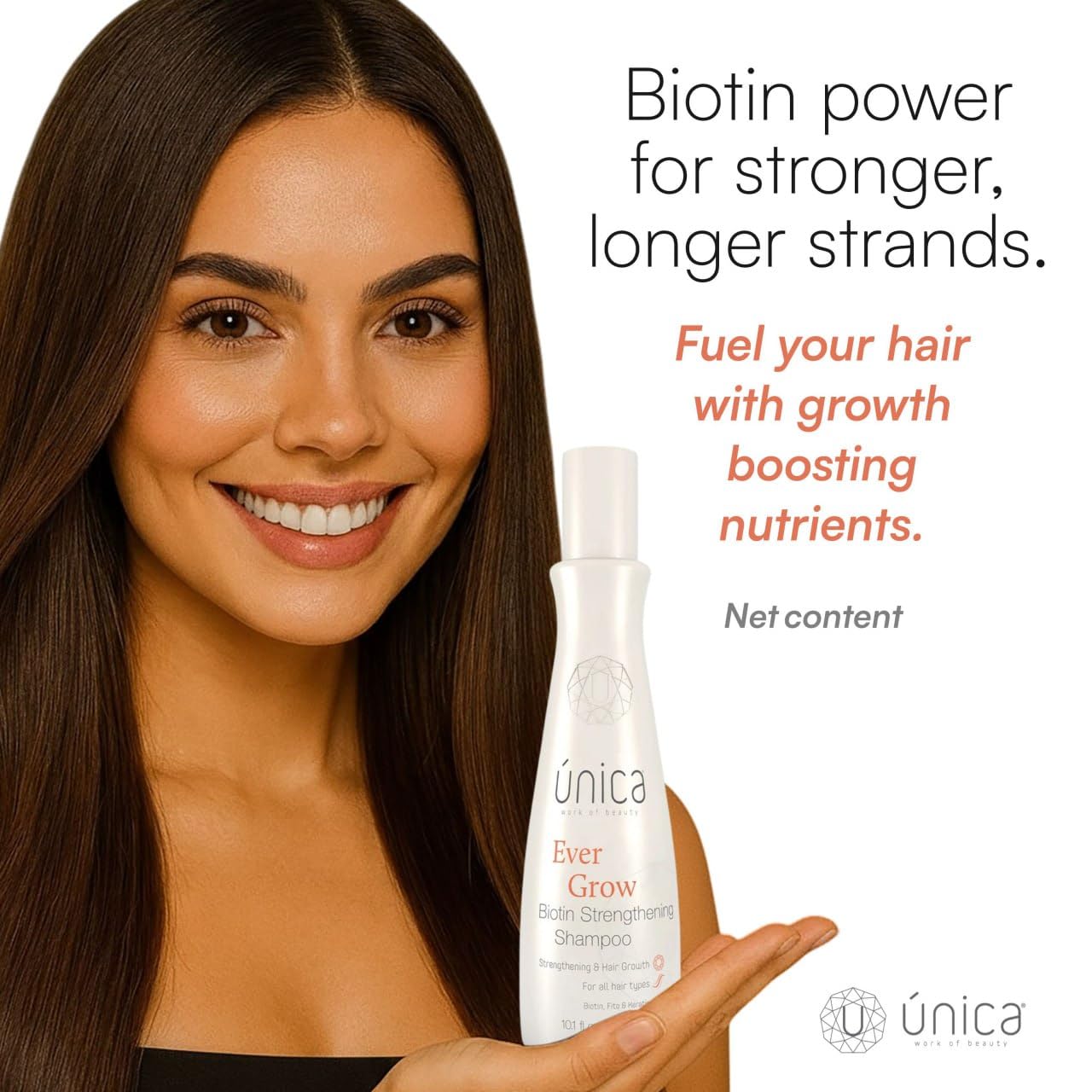 Biotin Strengthening Shampoo - Fortifying Formula with Keratin & Botanical Extracts | Sulfate-Free, 10.1 fl oz