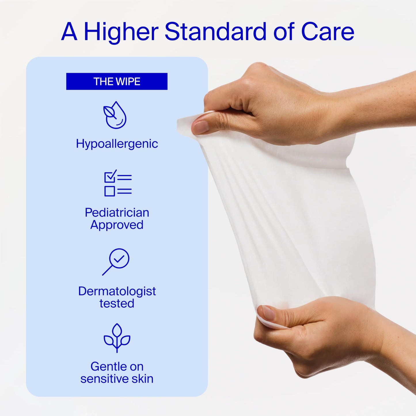 Coterie Baby Wipes for Sensitive Skin, Plant-Based and Plastic-Free Fibers, 99% Water, Hypoallergenic, pH Balanced, Unscented, Clean and Gentle Baby Essentials, 12 Pack, 672 Count