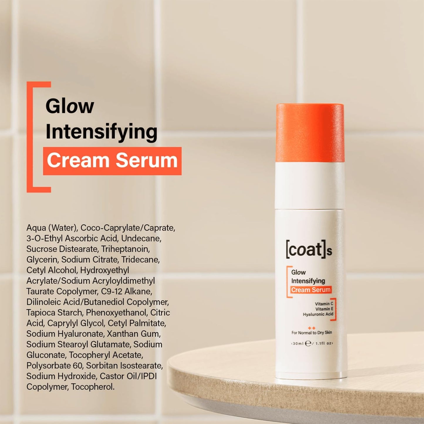 COATS Glow Intensifying Cream Serum 30ml