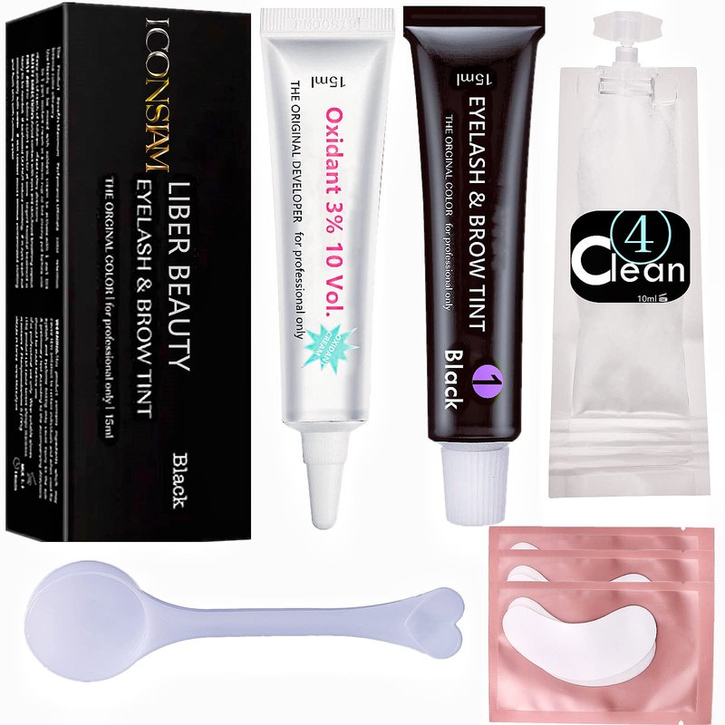 Eyelash Perm Eyebrow Lamination 2 in 1 Kit Easy DIY at Home 5 Minutes Curl Lift Long-Lasting a Month Professional Tool Make Lash and Brow More Volume 6 Weeks (2 1-Lash kit), Black