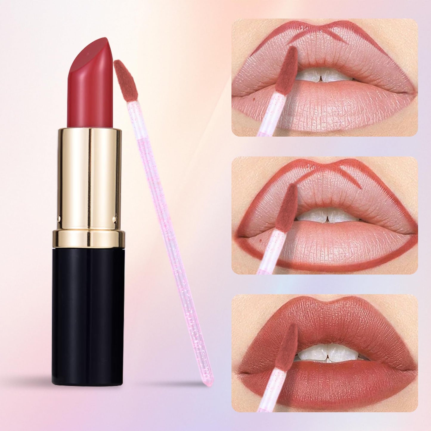 SACXFMC 1000 Pieces Crystal Lip Brush Disposable Lip Gloss Wands Lipstick Applicator