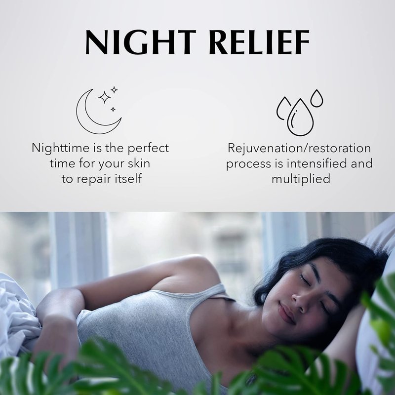 Facial Night Serum - AHA & Collagen Anti-Aging Formula with Vitamins C, B, E | Nutrient-Rich Skincare