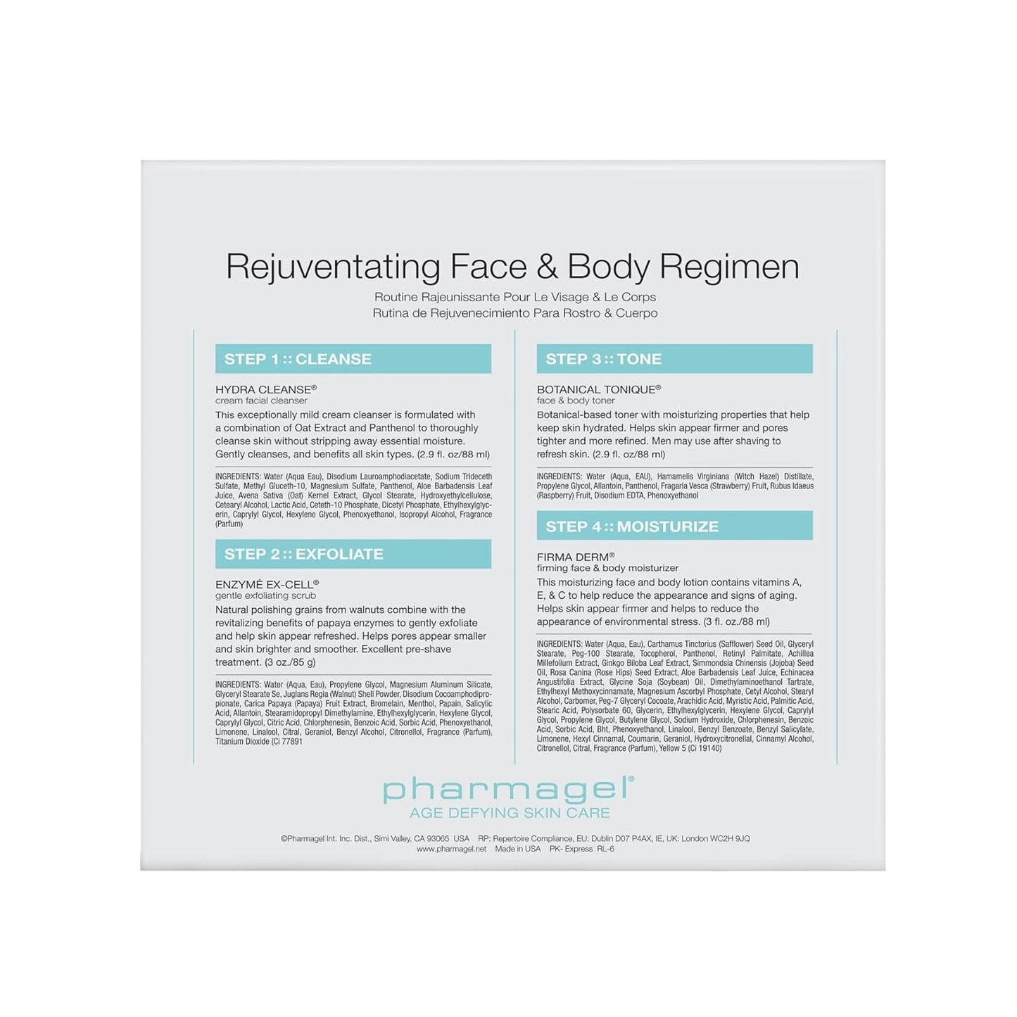 Rejuvenating Face & Body Skincare Regimen - Nourishing Gel for All Skin Types