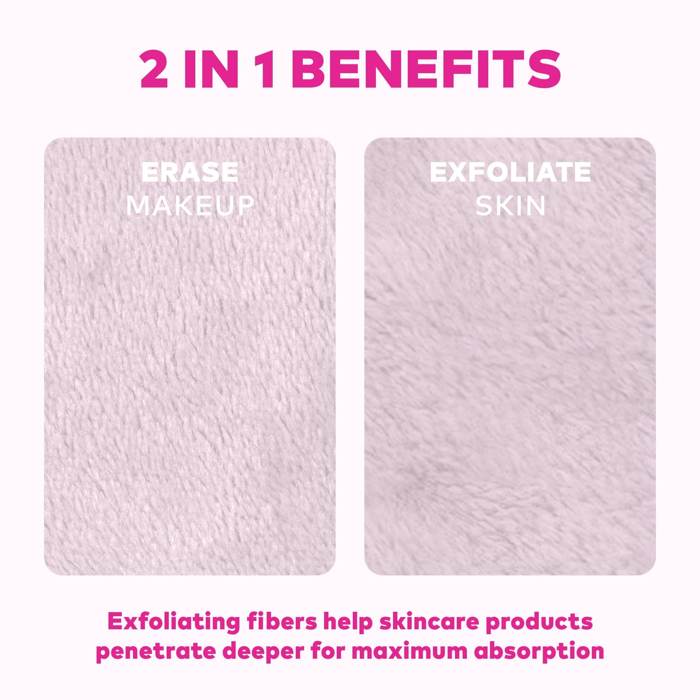 The Original MakeUp Eraser Mini PRO, Erase All Makeup With Just Water, Including Waterproof Mascara, Eyeliner, Foundation, Lipstick, Sunscreen and More! Silver Infused, 1ct
