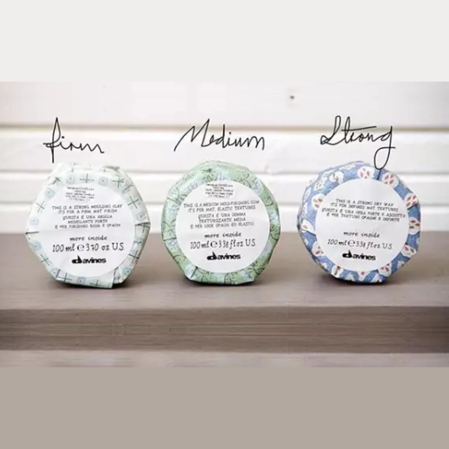 Davines This Is A Medium Hold Finishing Gum, Medium Hold Texture & Matte Finish - Dry Paste for Defined Styles - Workable & Remoldable, 2.54 Fl Oz