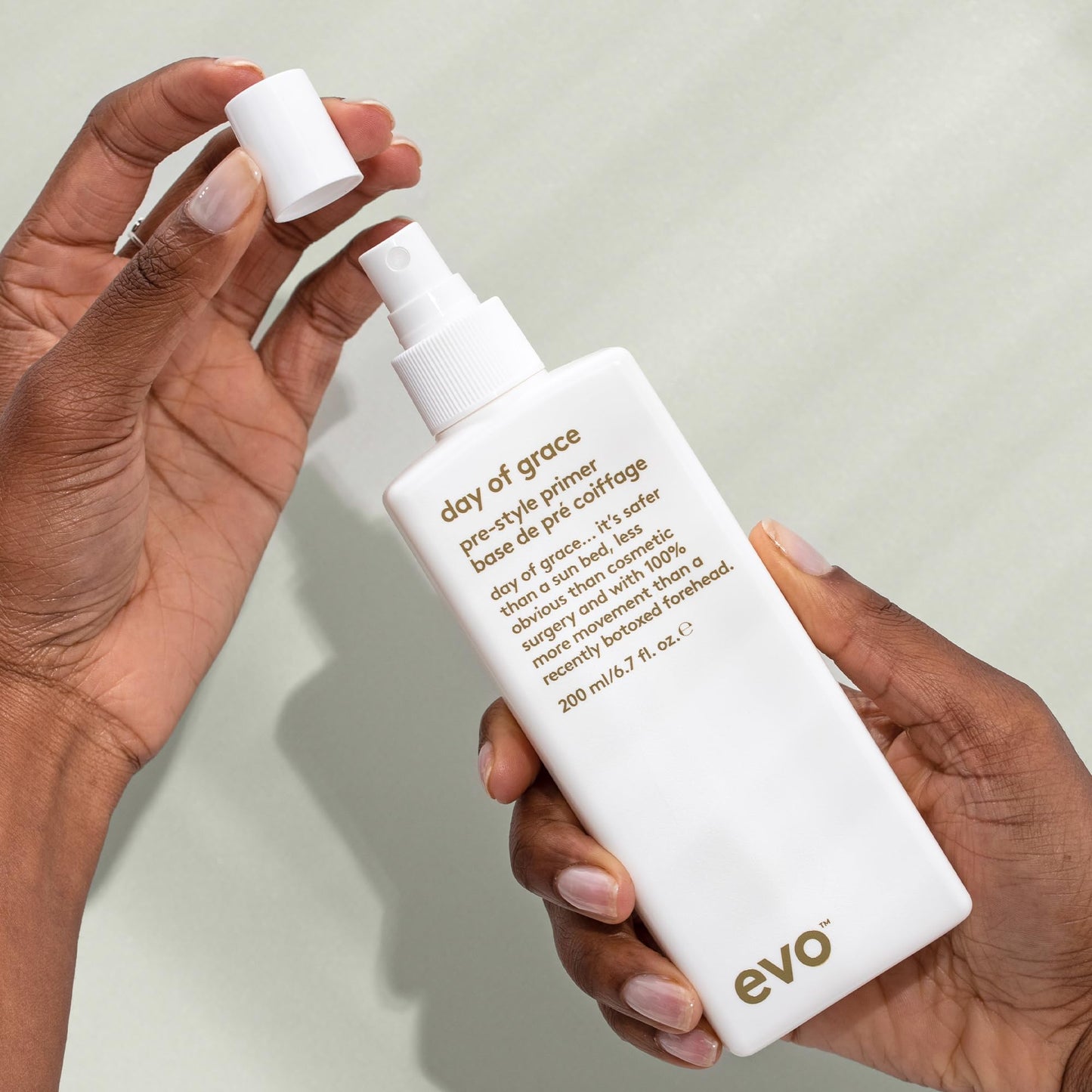 EVO Day of Grace Pre-Style Primer - Heat Protectant & Detangling Spray for All Hair Types - Conditions & Protects - 6.7 fl oz