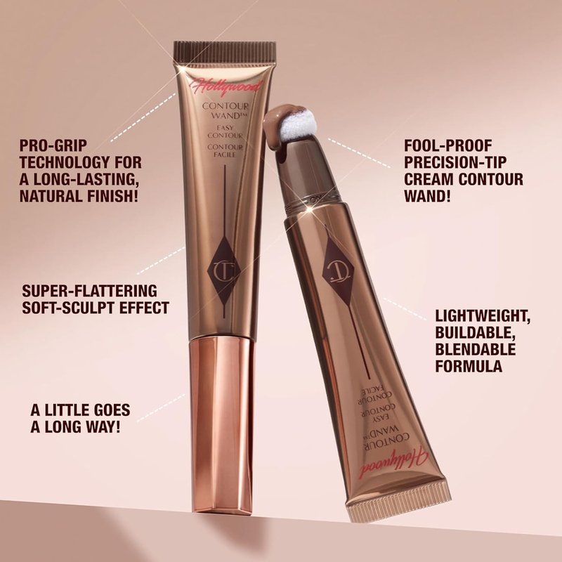 Charlotte Tilbury Hollywood Liquid Contour Wand - Easy Contour Stick & Bronzer for Sculpting | Natural Finish