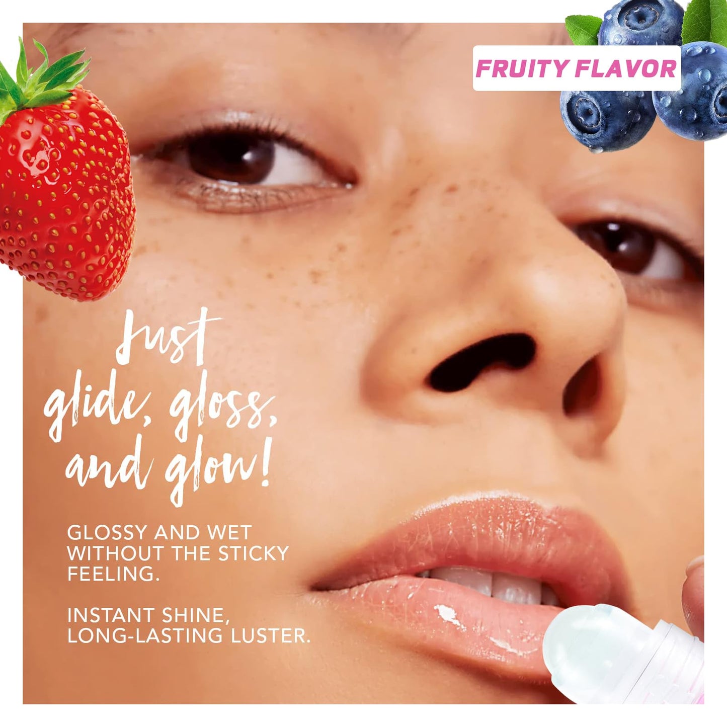 HJXUQIME 6pcs Macaron Rolling Ball Lip Gloss,Transparent Moisturizing Lip Oil,Lip Gloss for Dry and Chapped Lips,Glossy Lip Make-up for All Age