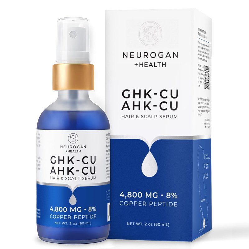 Neurogan GHK-Cu + AHK-Cu Hair Serum Pro - Lightweight Dual Copper Peptides Scalp Treatment | Daily Use