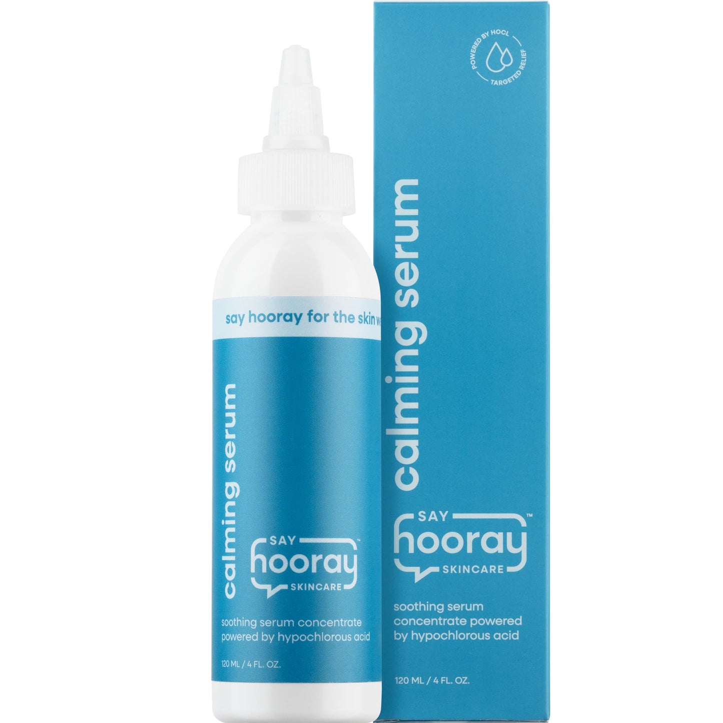 Hypochlorous Acid Calming Serum - 0.02% HOCl, 4 oz - Gentle Acne & Sensitive Skin Treatment, Reduces Redness, Soothes Irritated Skin & Minor Wounds